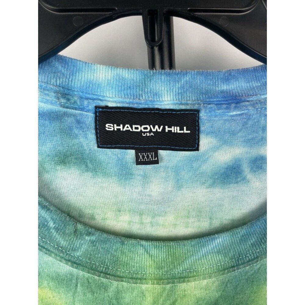 Shadow Hill Multicolor Rainbow Swirl Tie Dye Short Sleeve T-Shirt Size XXXL - Picture 5 of 8
